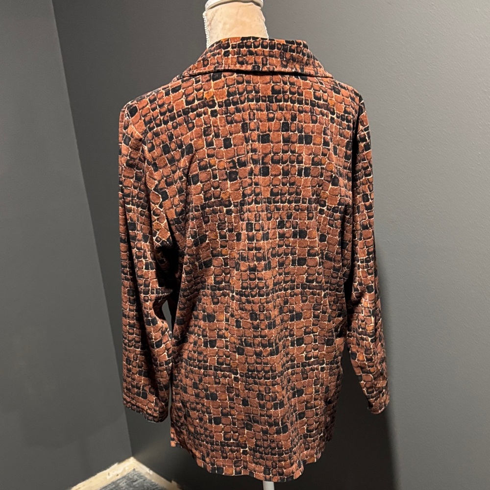 Basic Editions Brown Patterned Shirt - image 4